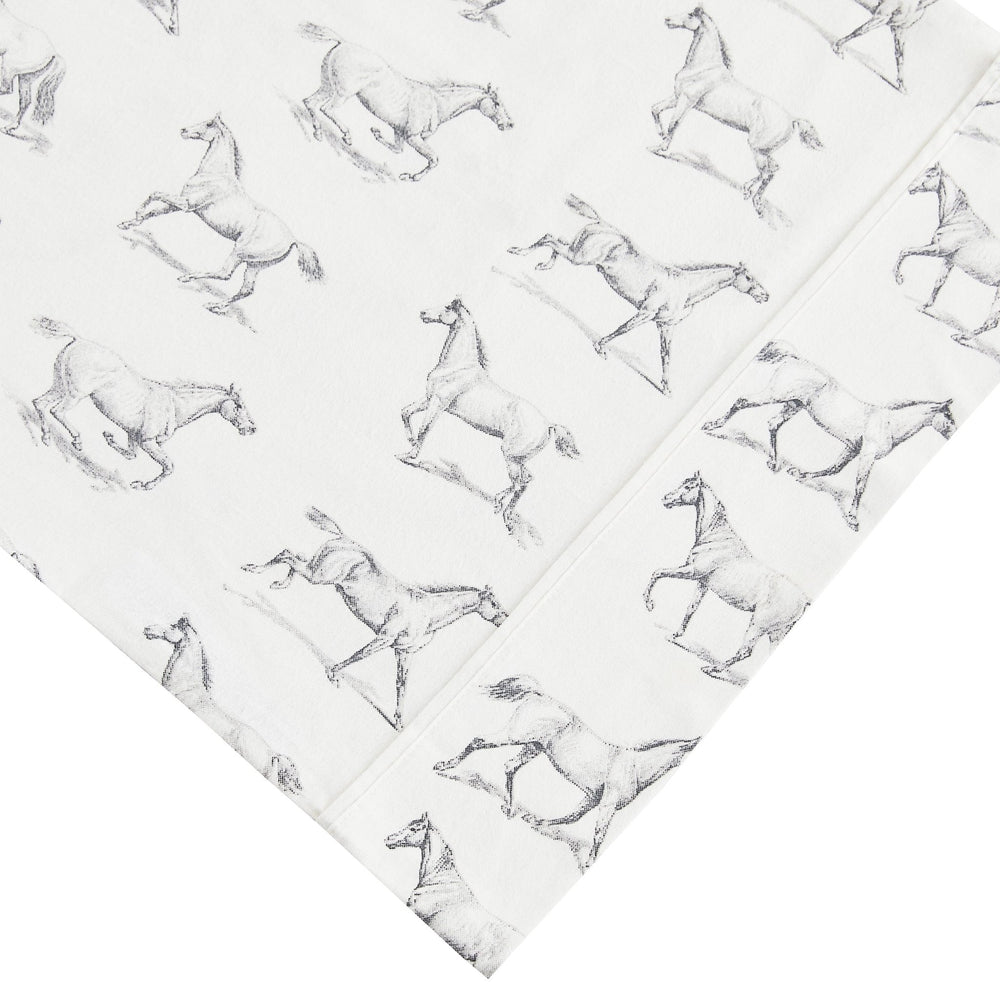 Horses Flannel Sheet Set - Quahog Bay Bedding