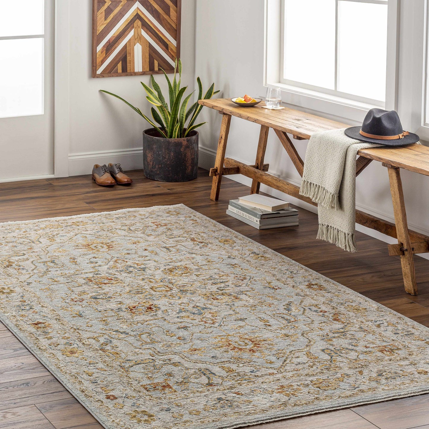 Huguley Floral Cream Luxe Rug