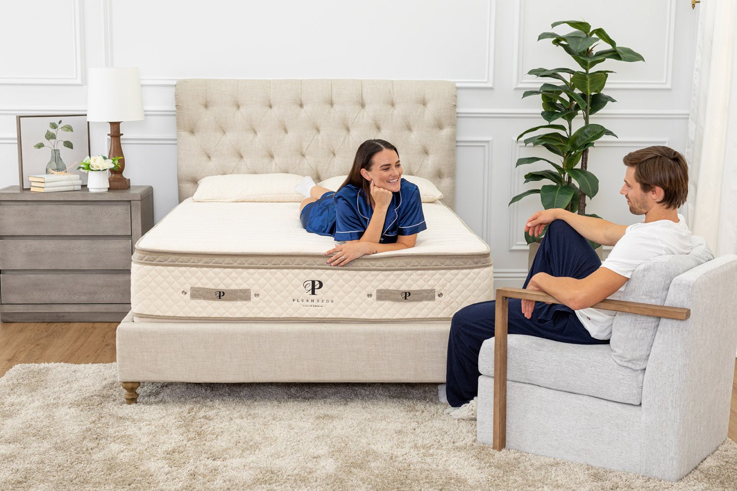 Hybrid Latex Mattress - The Luxury Bliss - American Made - Made in the USA Mattresses - Quahog Bay Bedding