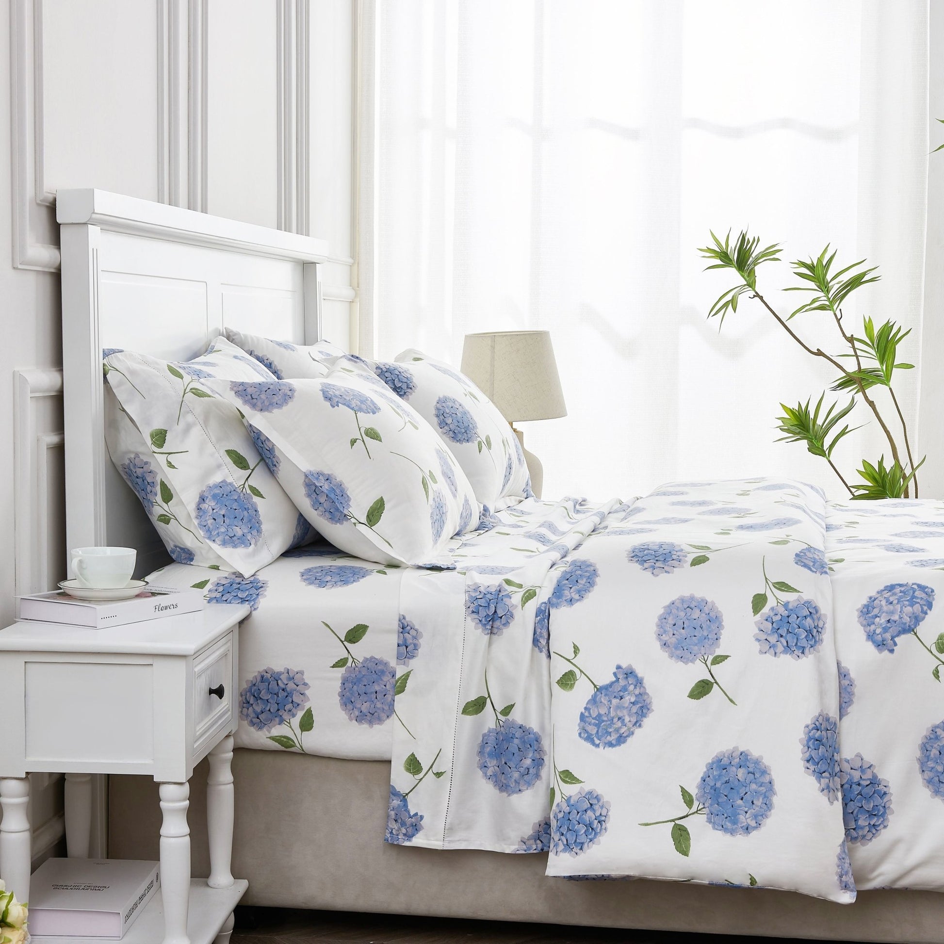 Hydrangea Printed Duvet Set - Quahog Bay Bedding