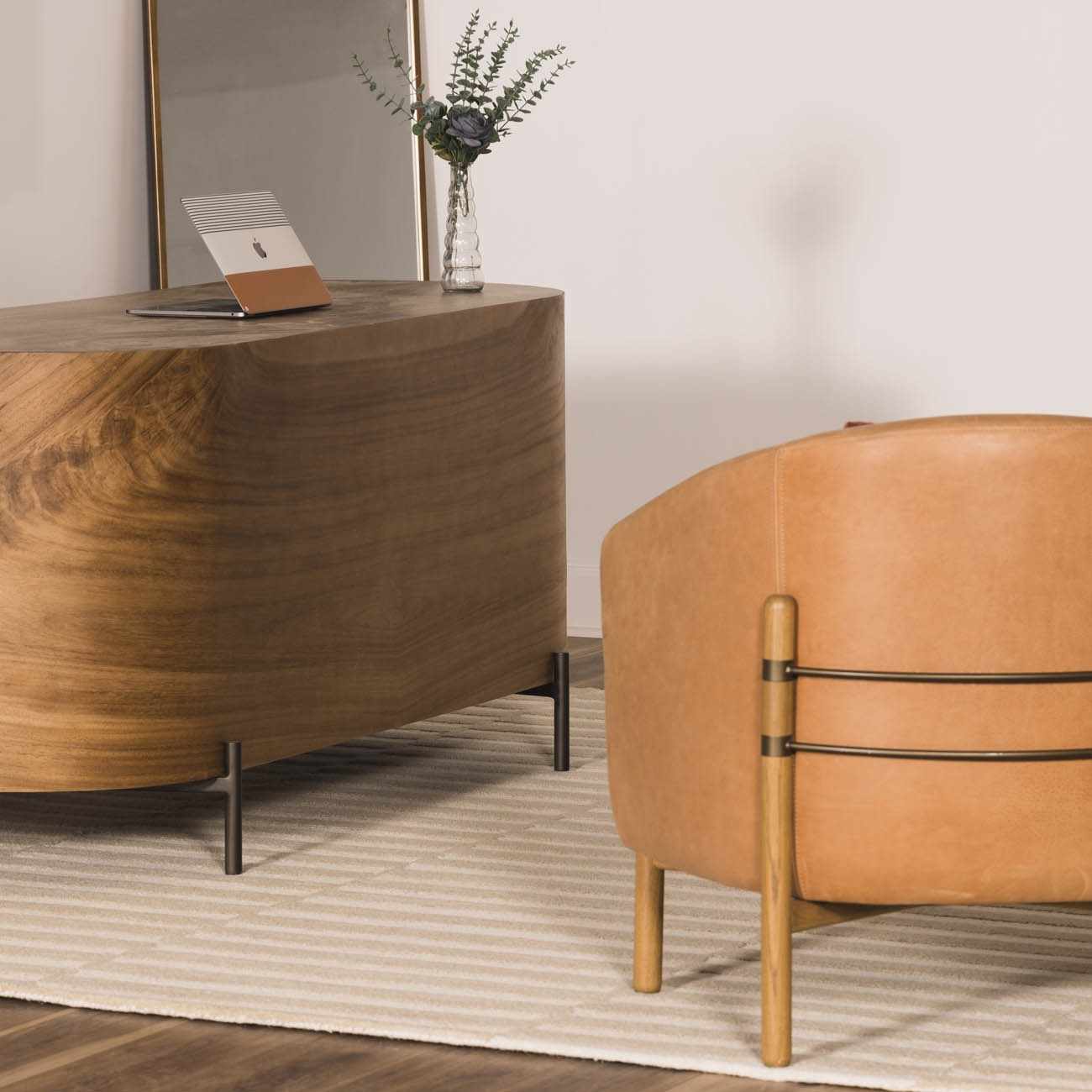 Idaho Broken - Striped Beige Area Rug | Our PNW Home X Livabliss - Quahog Bay Bedding