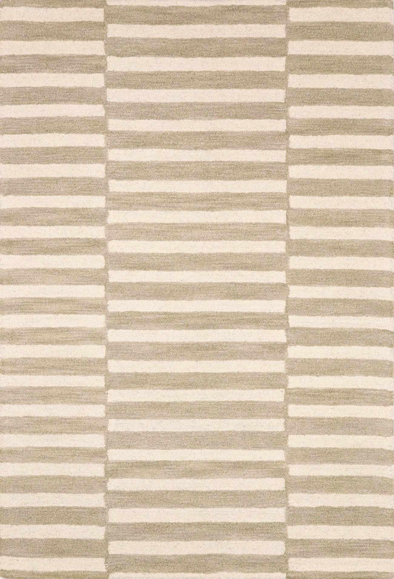 Idaho Broken - Striped Beige Area Rug | Our PNW Home X Livabliss - Quahog Bay Bedding