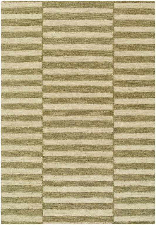 Idaho Broken - Striped Green Area Rug | Our PNW Home X Livabliss - Quahog Bay Bedding