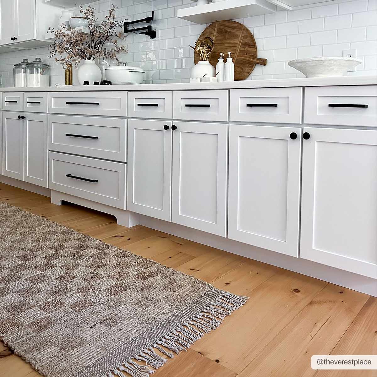 Ionut Checkered Jute Area Rug - Quahog Bay Bedding