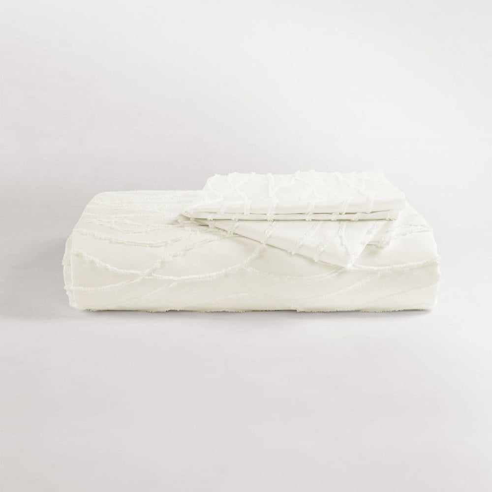 Jacquard Wave Duvet Cover 3 Piece Set - Quahog Bay Bedding