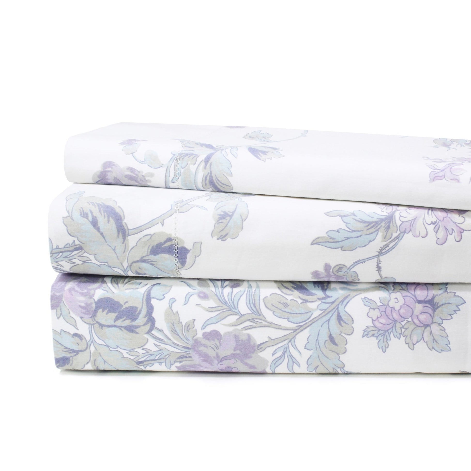 Jardin De Rose Printed Cotton Percale Sheet Set - Quahog Bay Bedding