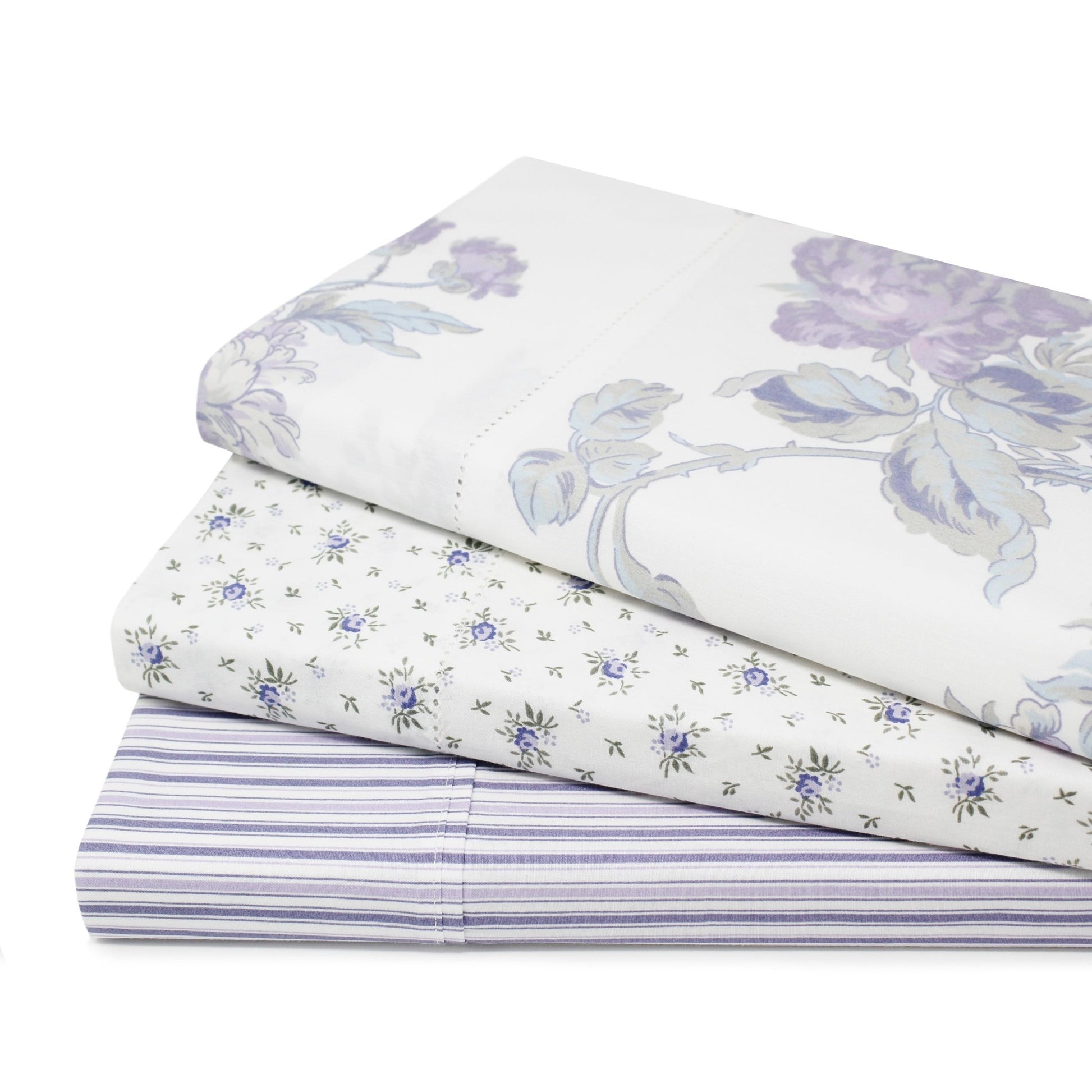 Jardin De Rose Printed Cotton Percale Sheet Set - Quahog Bay Bedding