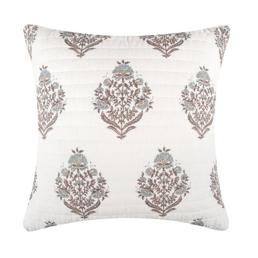 Kamira Spa Quilted Pillow - Floral Accent Pillows - Quahog Bay Bedding
