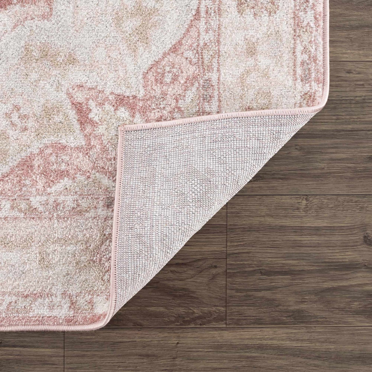 Kandos Blush & Light Pink Area Rug - Quahog Bay Bedding