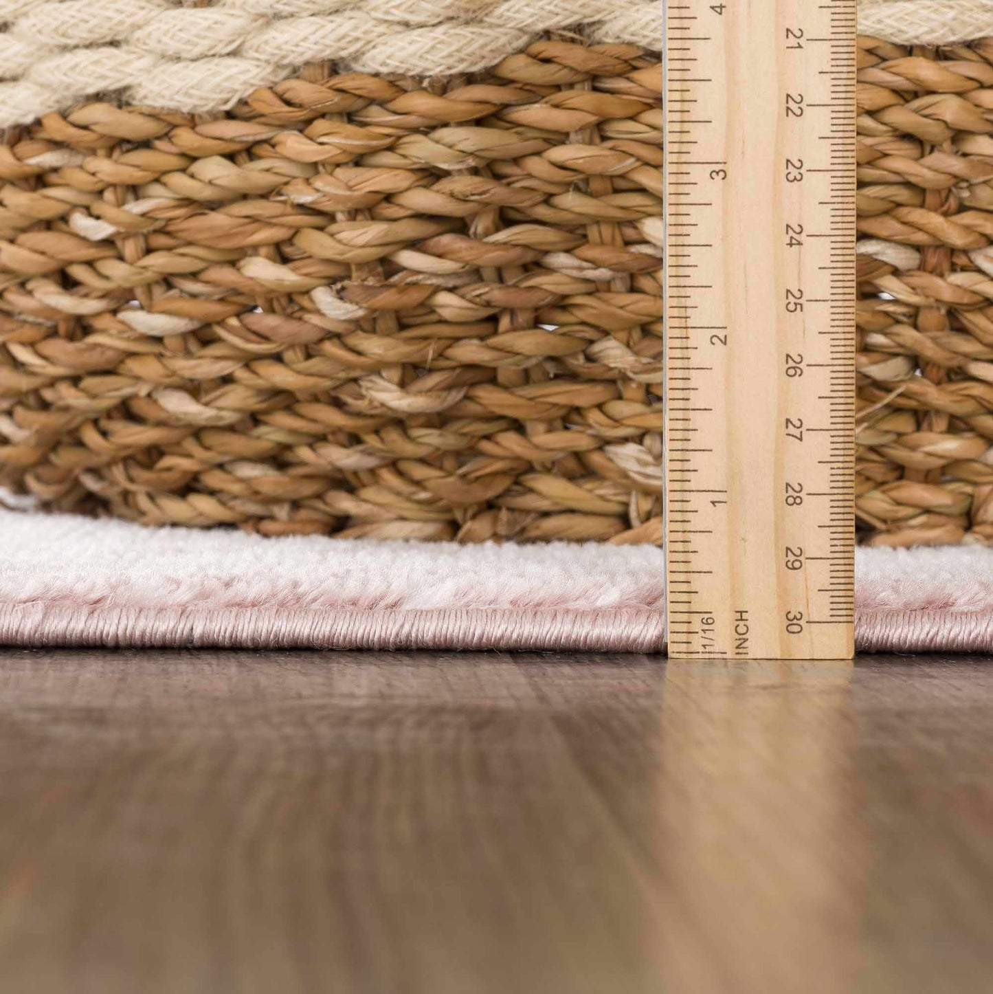 Kandos Blush & Light Pink Area Rug - Quahog Bay Bedding