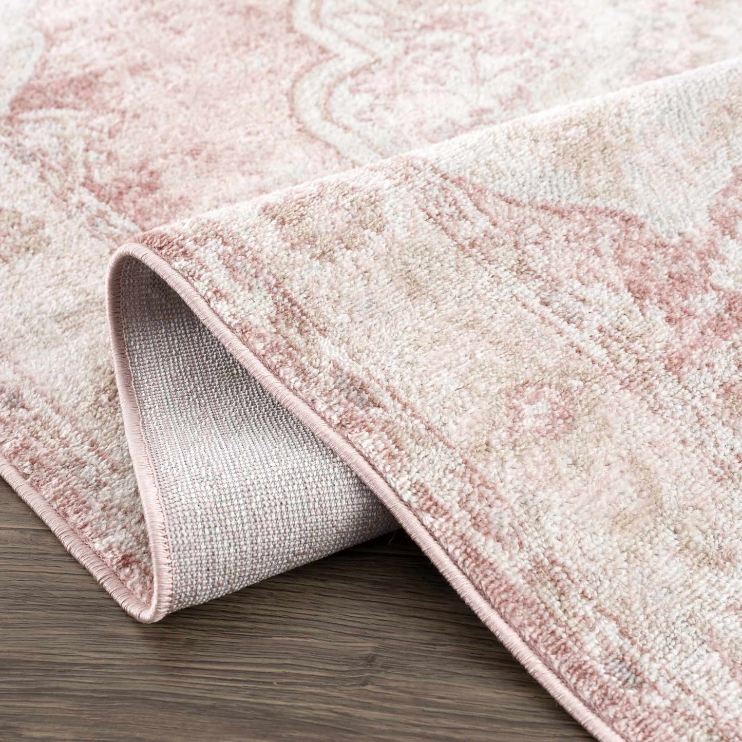 Kandos Blush & Light Pink Area Rug - Quahog Bay Bedding