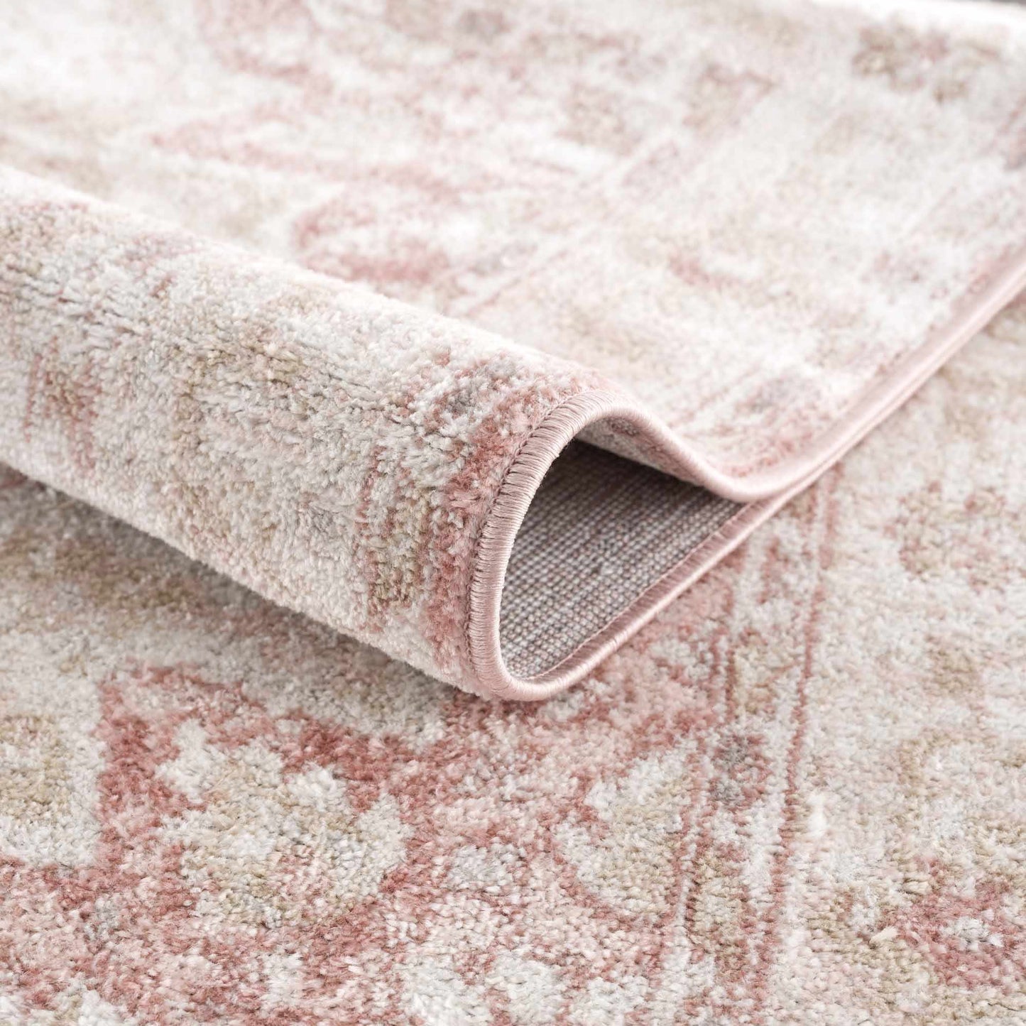Kandos Blush & Light Pink Area Rug - Quahog Bay Bedding