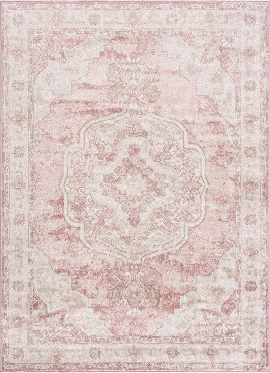 Kandos Blush & Light Pink Area Rug - Quahog Bay Bedding