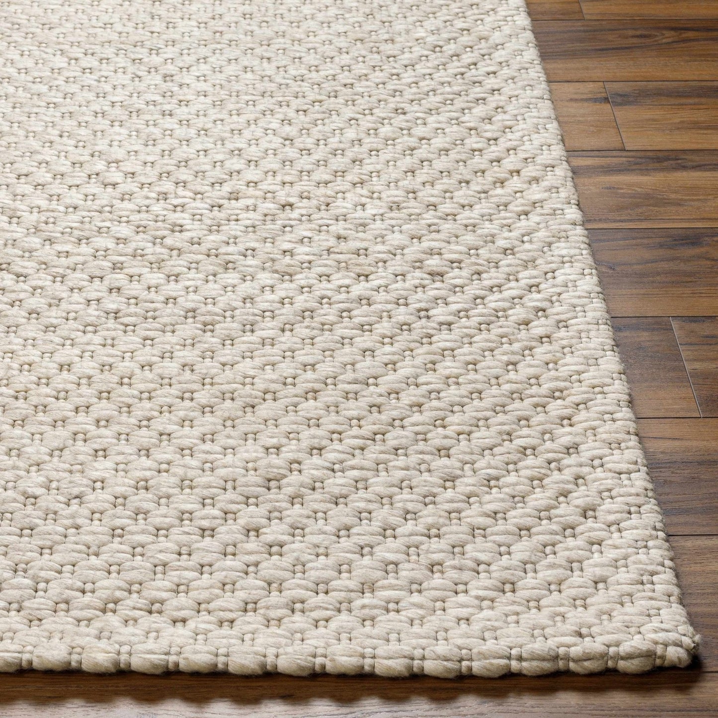 Kassa Beige Hand Woven Area Rug - Quahog Bay Bedding