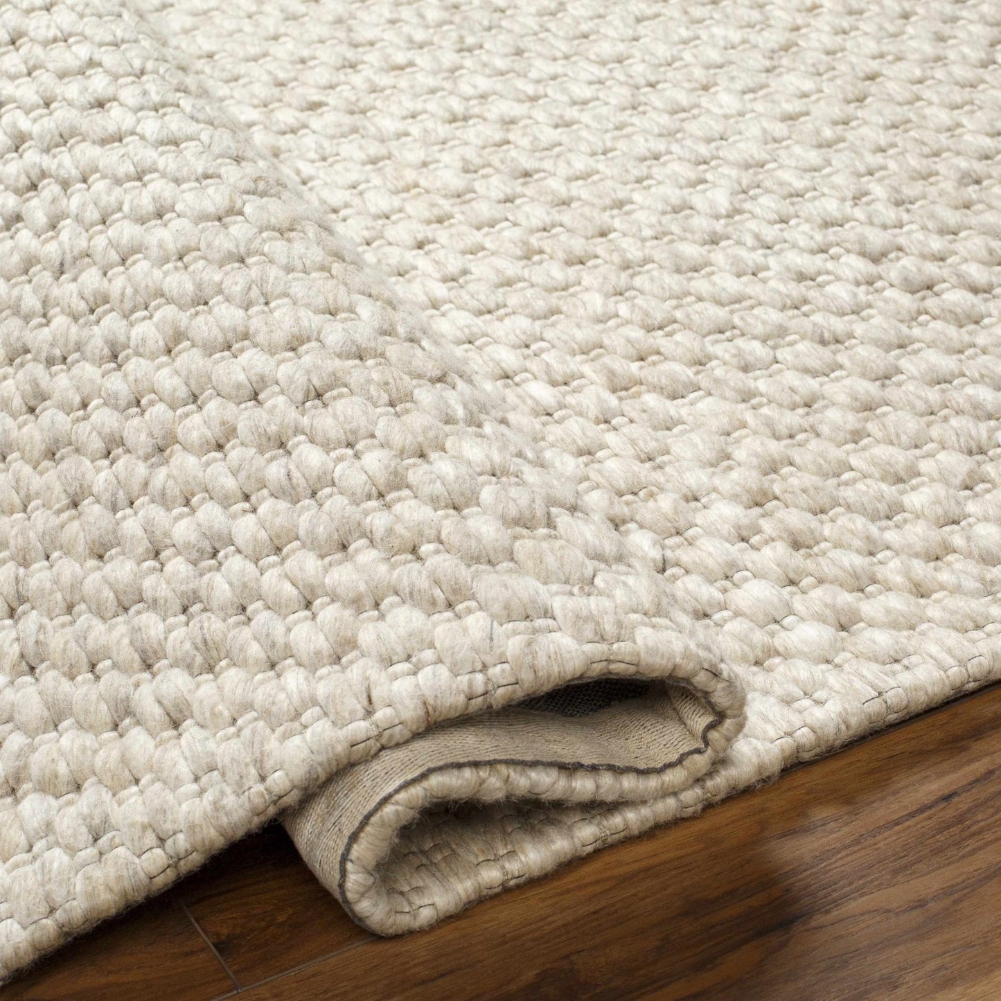 Kassa Beige Hand Woven Area Rug - Quahog Bay Bedding