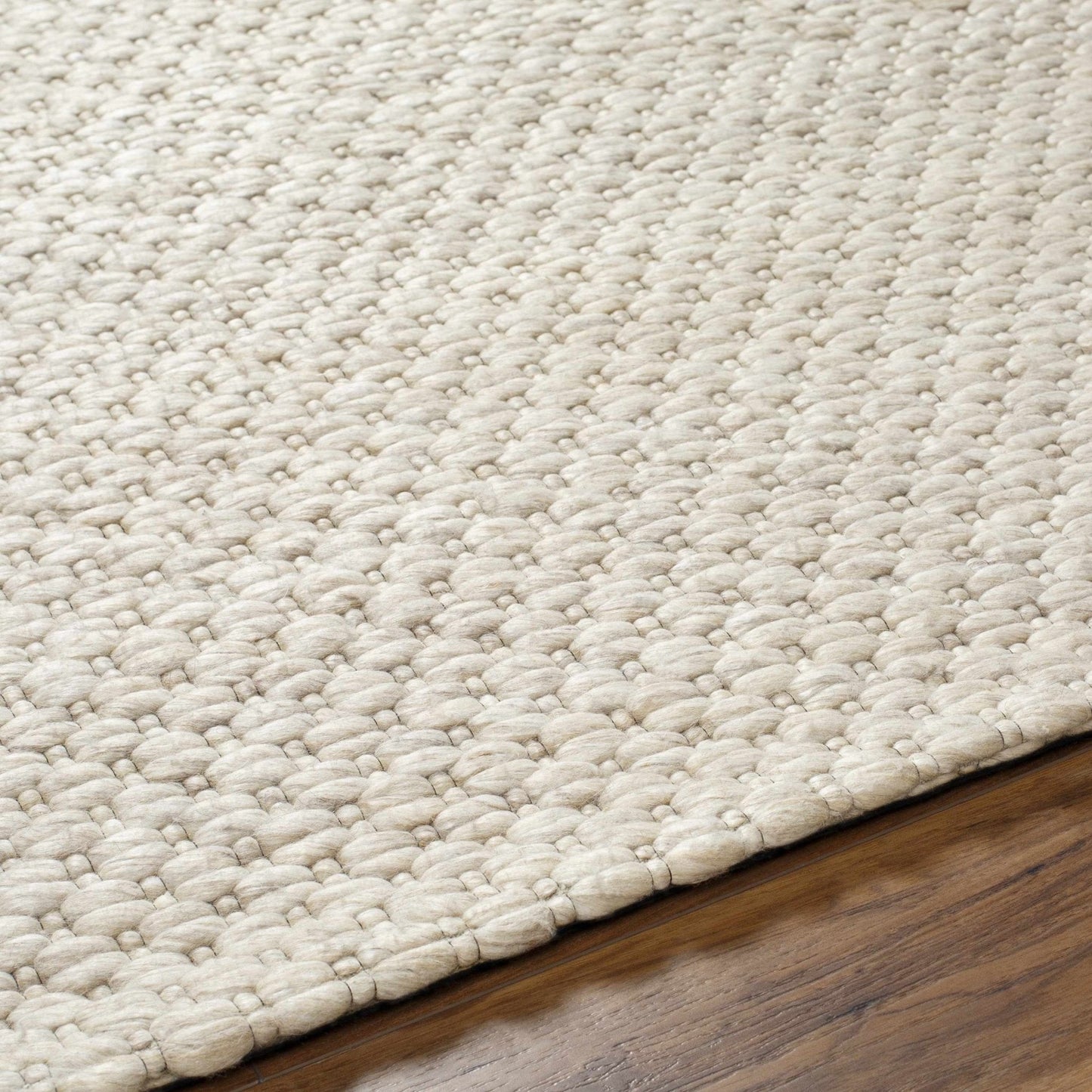 Kassa Beige Hand Woven Area Rug - Quahog Bay Bedding