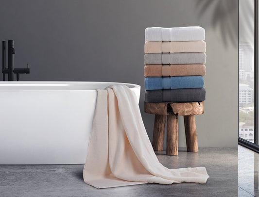 Kathy Ireland 2 Piece Zero Twist Cotton Plush Bath Sheet Set - Quahog Bay Bedding