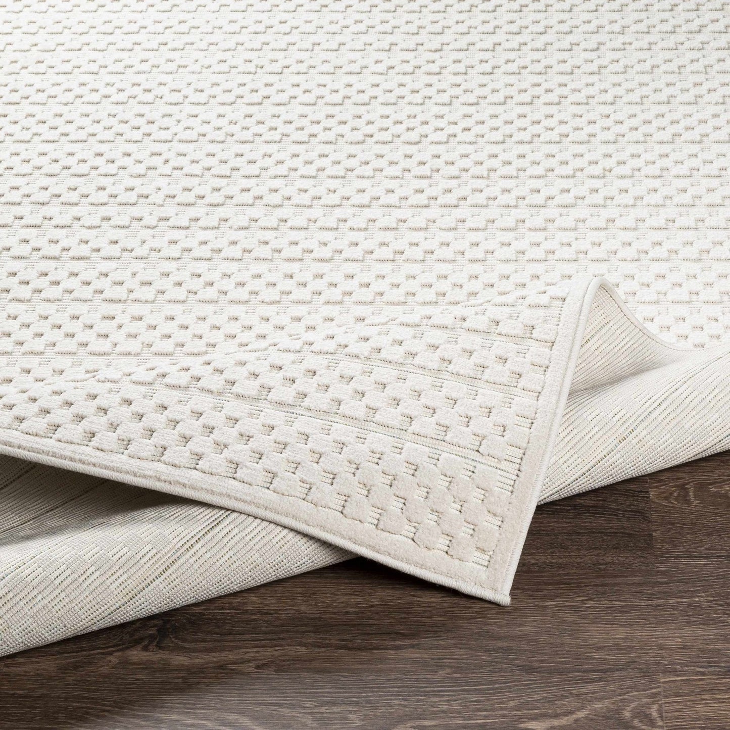 Kirkburton Beige Outdoor Rug - Quahog Bay Bedding