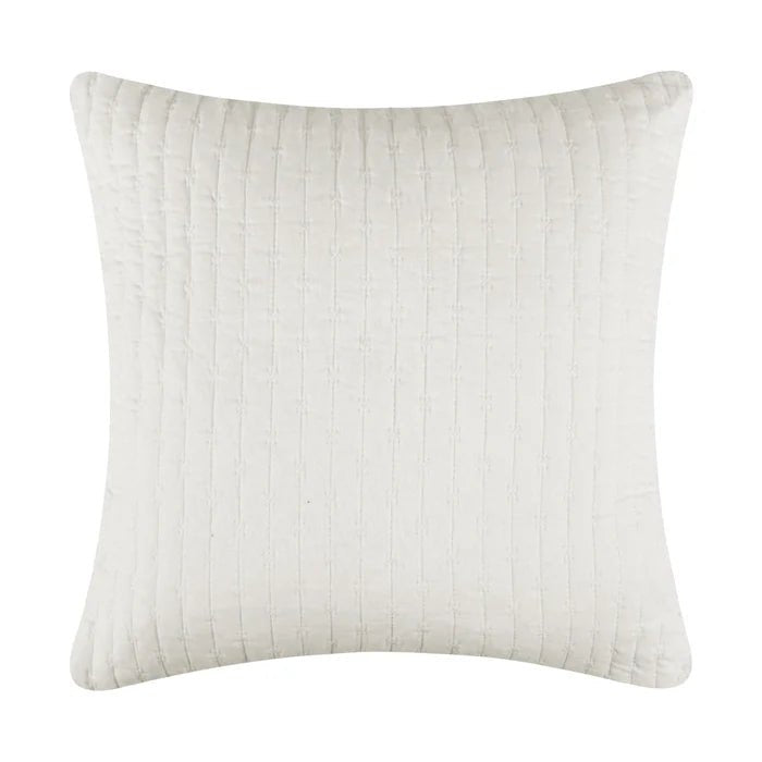LevTex Cross Stitch Square Pillow - All Colors - Quahog Bay Bedding