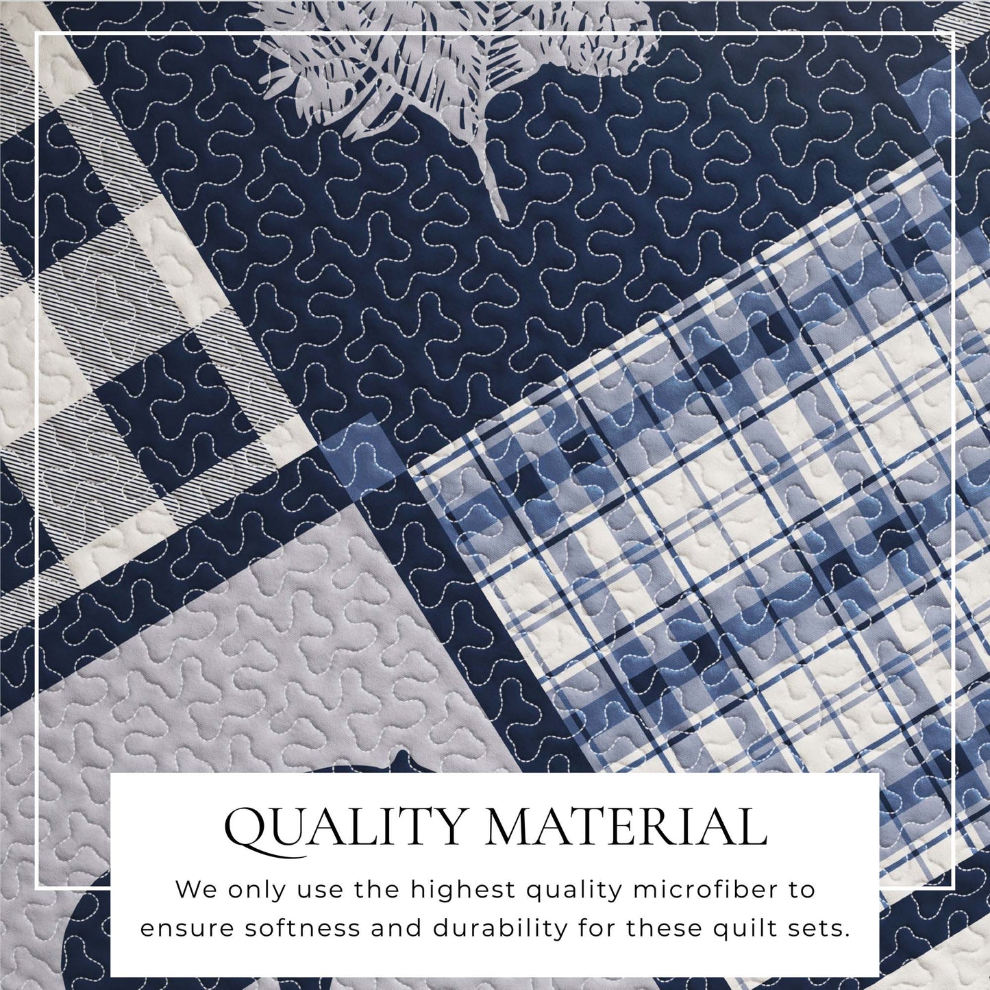Lodge Quilt - Deer, Bear and Tree Themed Quilts - Quahog Bay Bedding