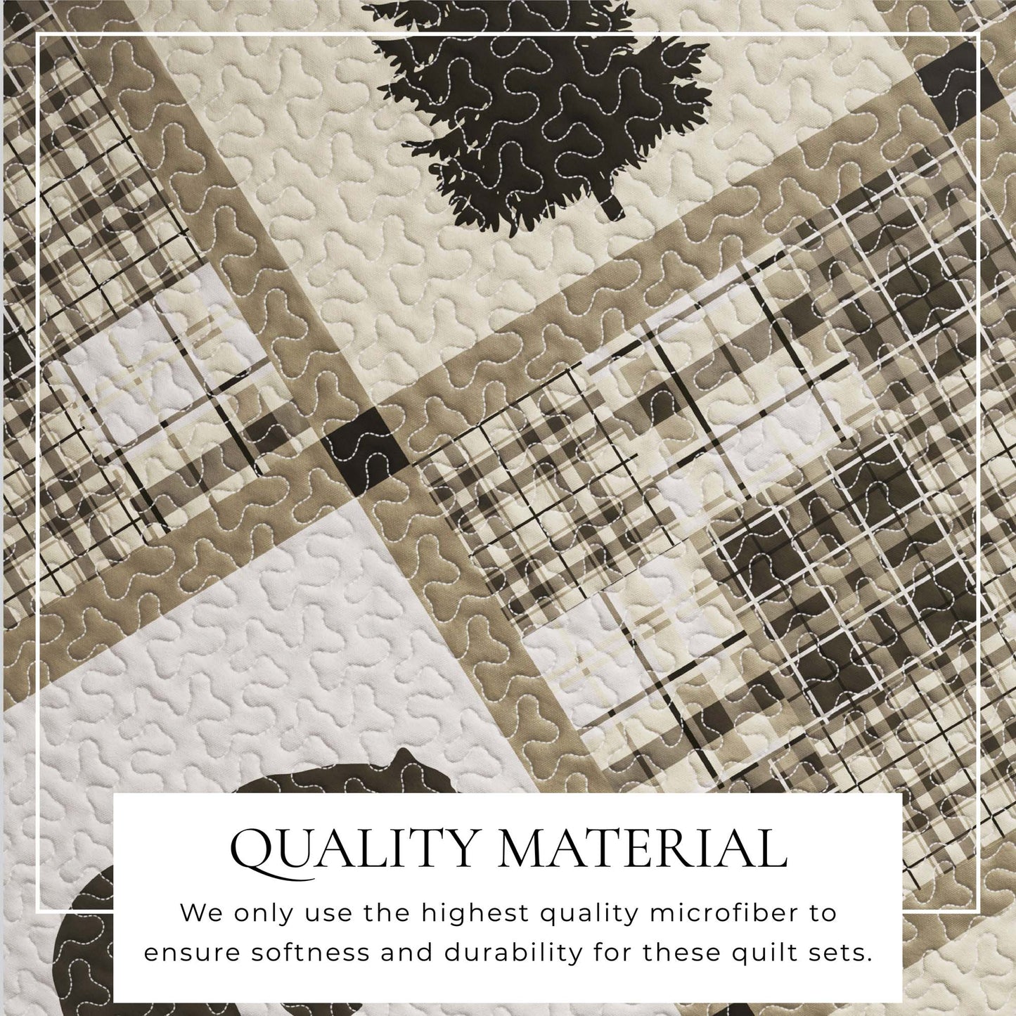 Lodge Quilt - Deer, Bear and Tree Themed Quilts - Quahog Bay Bedding