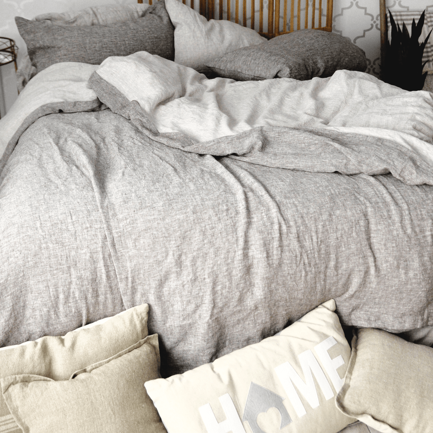 Luxurious Linen Duvet Cover - European Linen - Quahog Bay Bedding