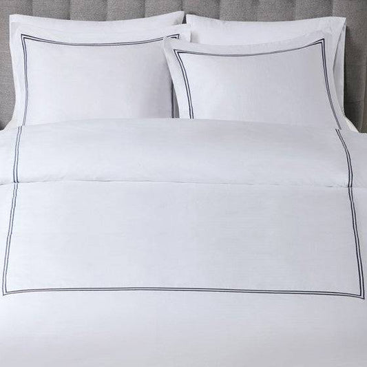 Madison Park Luxury 500TC Luxury Collection 100% Cotton Sateen Embroidered Duvet Cover Set - Quahog Bay Bedding