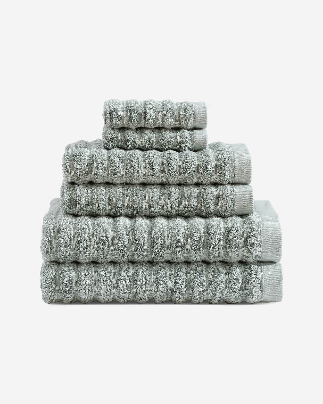 Luxury Turkish Cotton Rib Towel Set - Quahog Bay Bedding