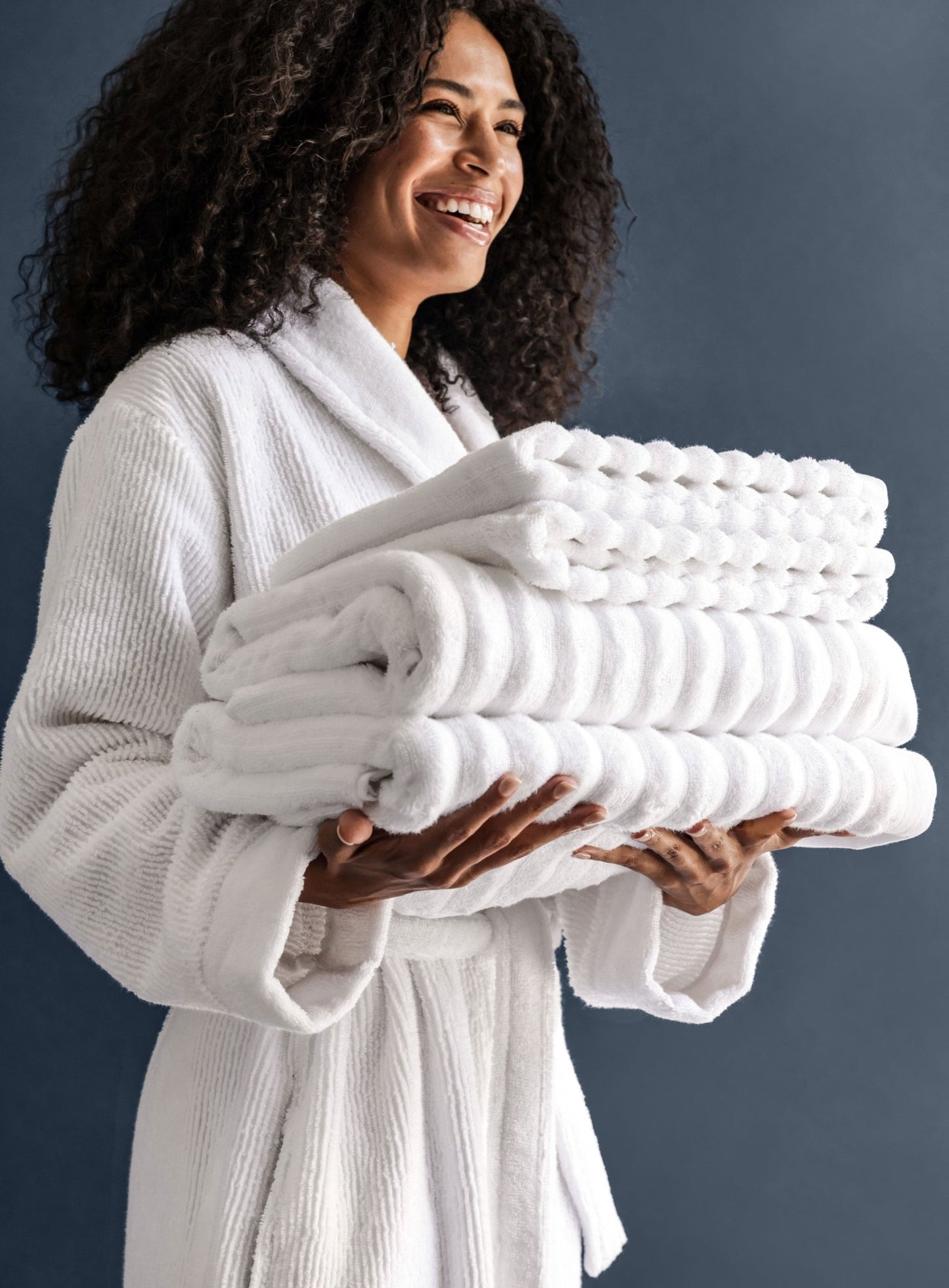 Luxury Turkish Cotton Rib Towel Set - Quahog Bay Bedding