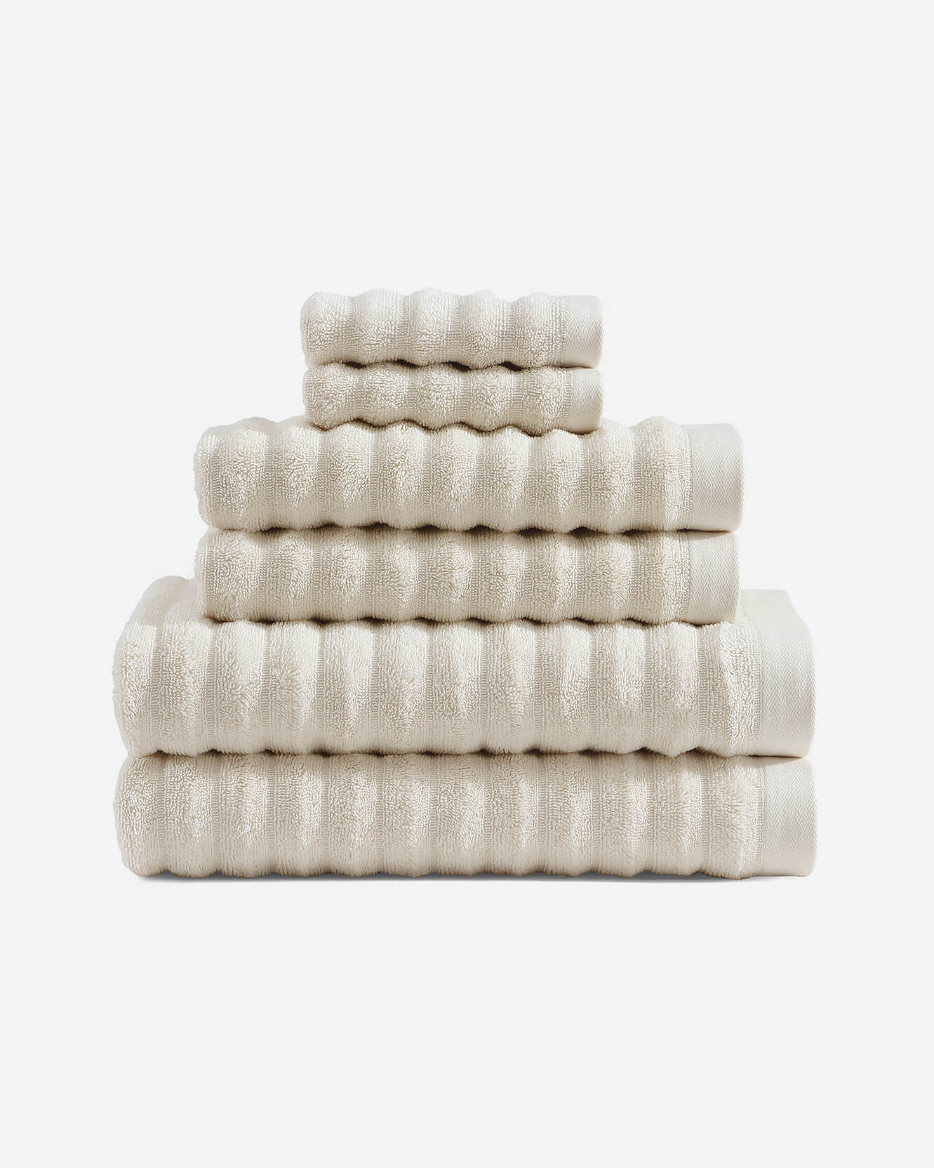 Luxury Turkish Cotton Rib Towel Set - Quahog Bay Bedding