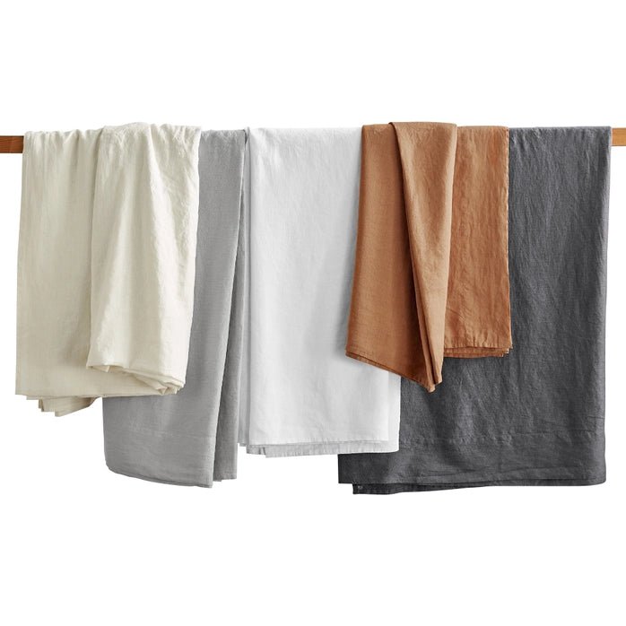 Luxury Washed Linen Sheet Set - Luxury Linen Sheets - Quahog Bay Bedding