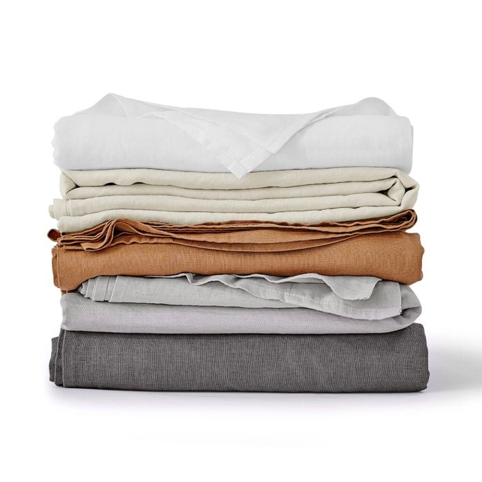 Luxury Washed Linen Sheet Set - Luxury Linen Sheets - Quahog Bay Bedding