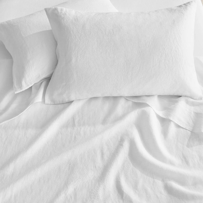 Luxury Washed Linen Sheet Set - Luxury Linen Sheets - Quahog Bay Bedding