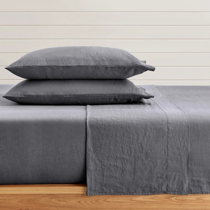 Luxury Washed Linen Sheet Set - Luxury Linen Sheets - Quahog Bay Bedding