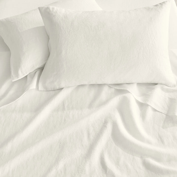 Luxury Washed Linen Sheet Set - Luxury Linen Sheets - Quahog Bay Bedding