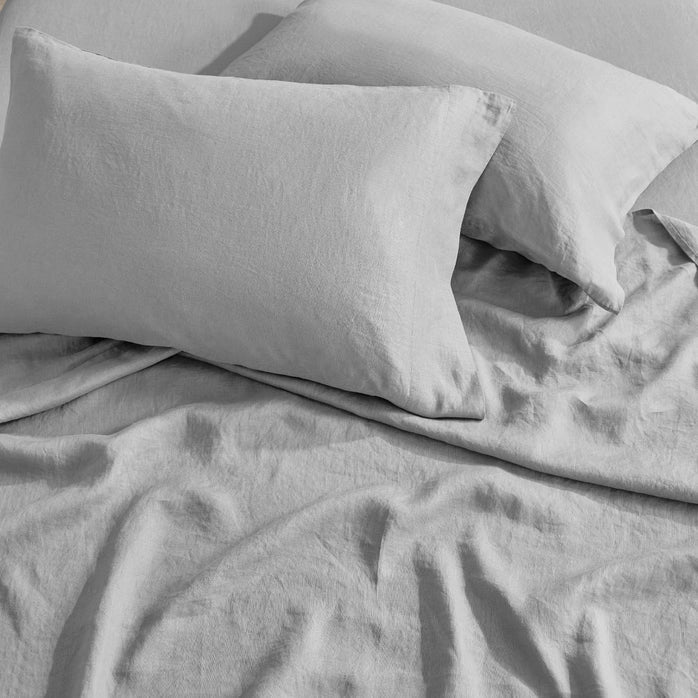Luxury Washed Linen Sheet Set - Luxury Linen Sheets - Quahog Bay Bedding