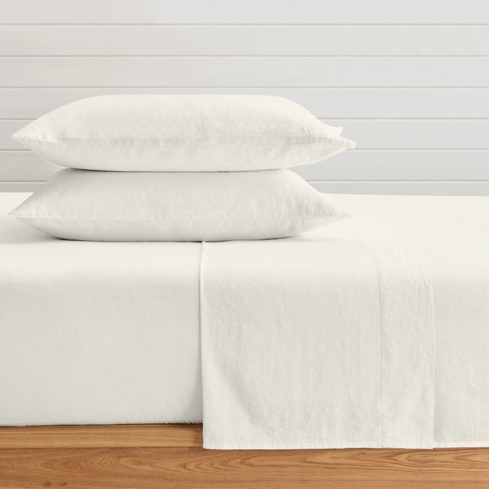 Luxury Washed Linen Sheet Set - Luxury Linen Sheets - Quahog Bay Bedding