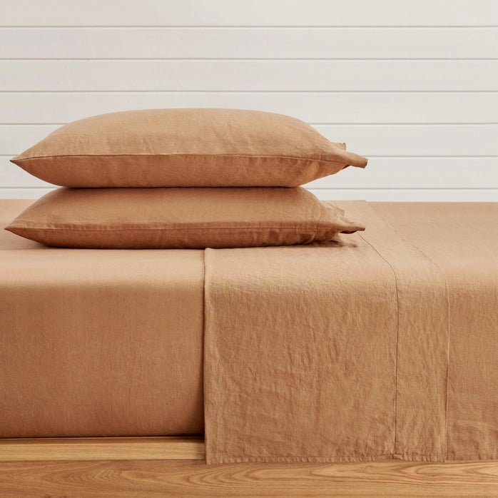 Luxury Washed Linen Sheet Set - Luxury Linen Sheets - Quahog Bay Bedding