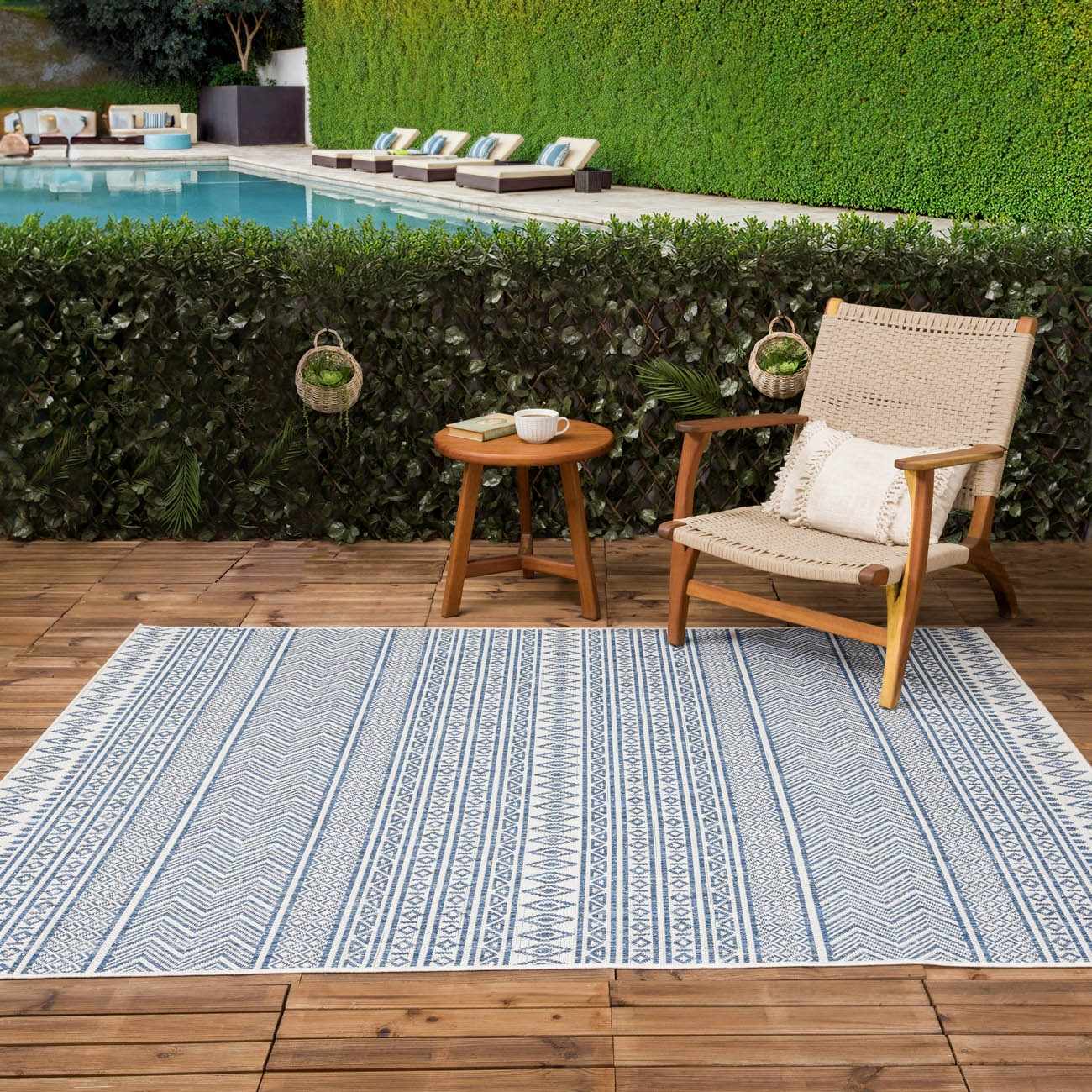 Madras Green All Over Performance Rug - Quahog Bay Bedding