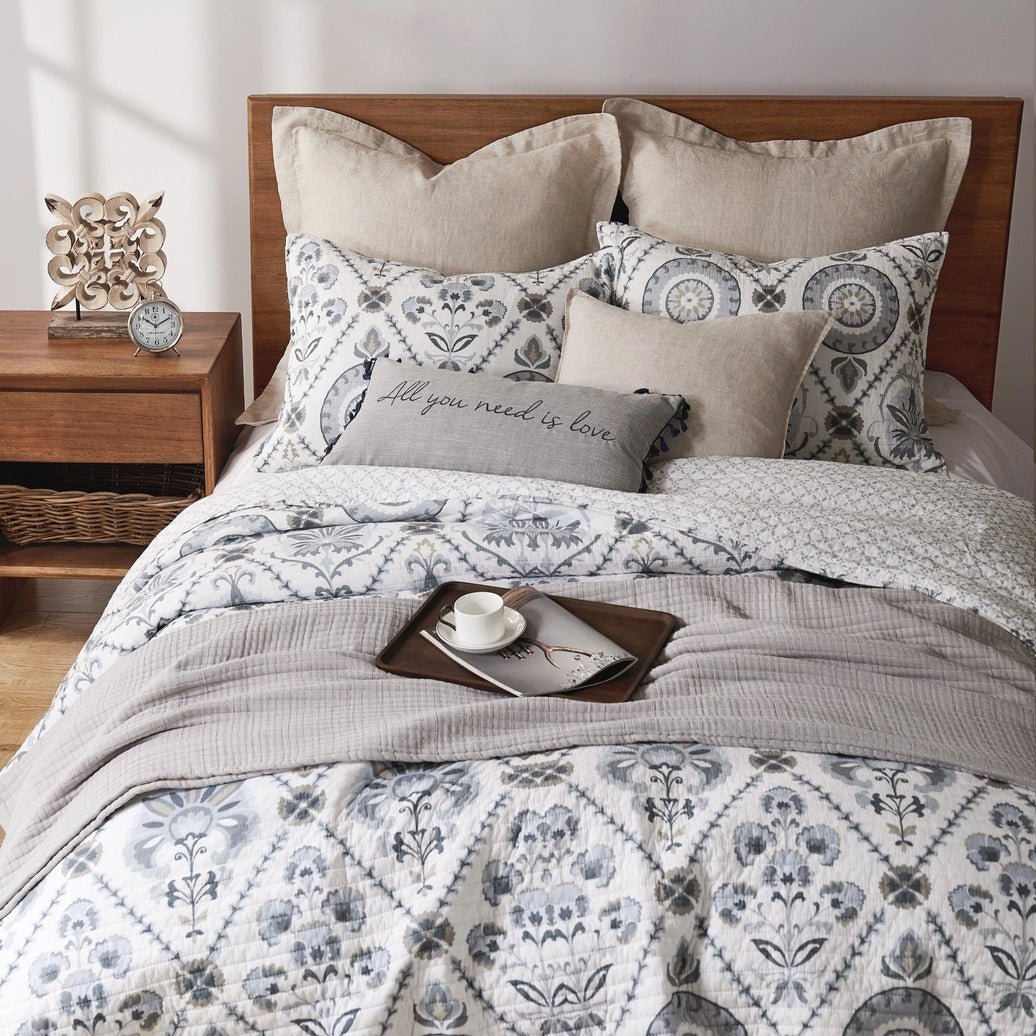 Maeve Neutral Quilt Set - Quahog Bay Bedding