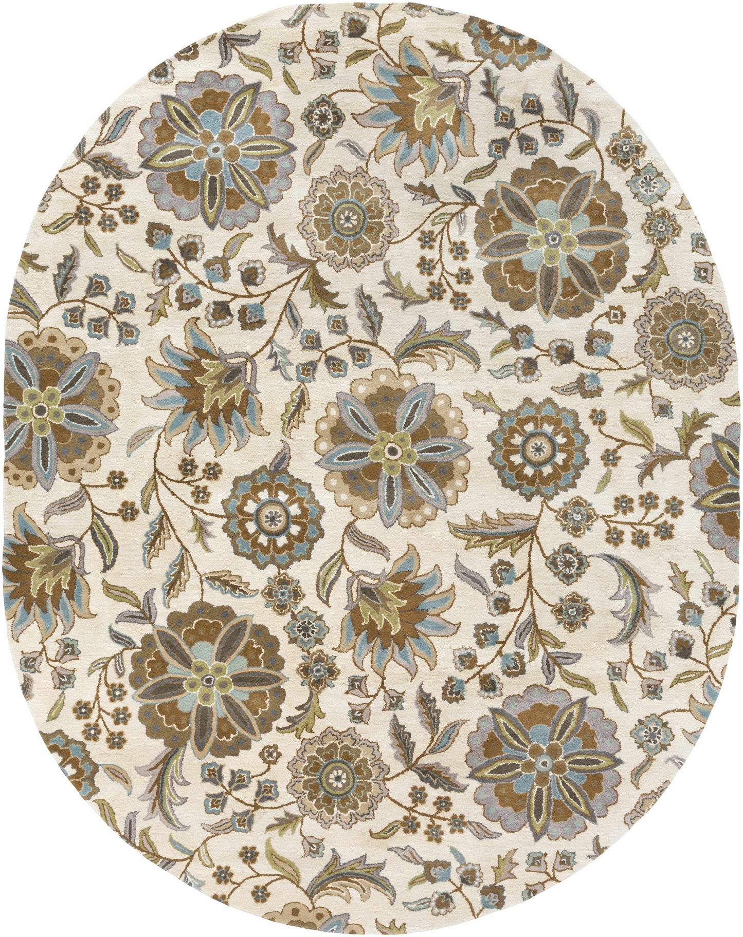 Mack Floral Wool Area Carpet