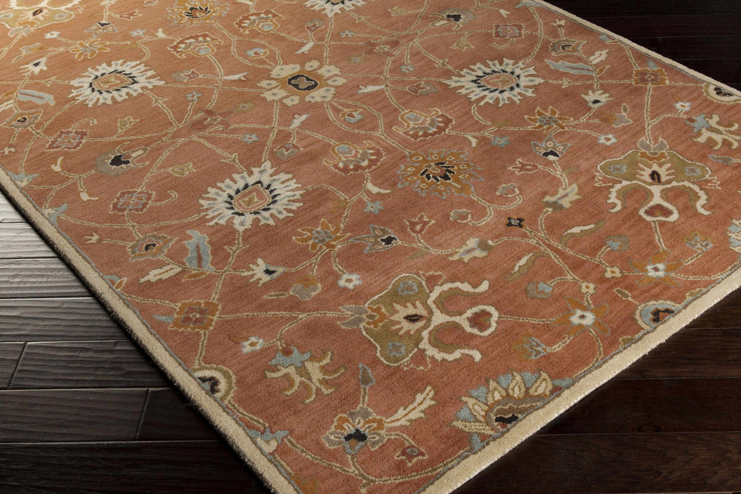 Logville Hand Tufted Rust 1119 Wool Rug