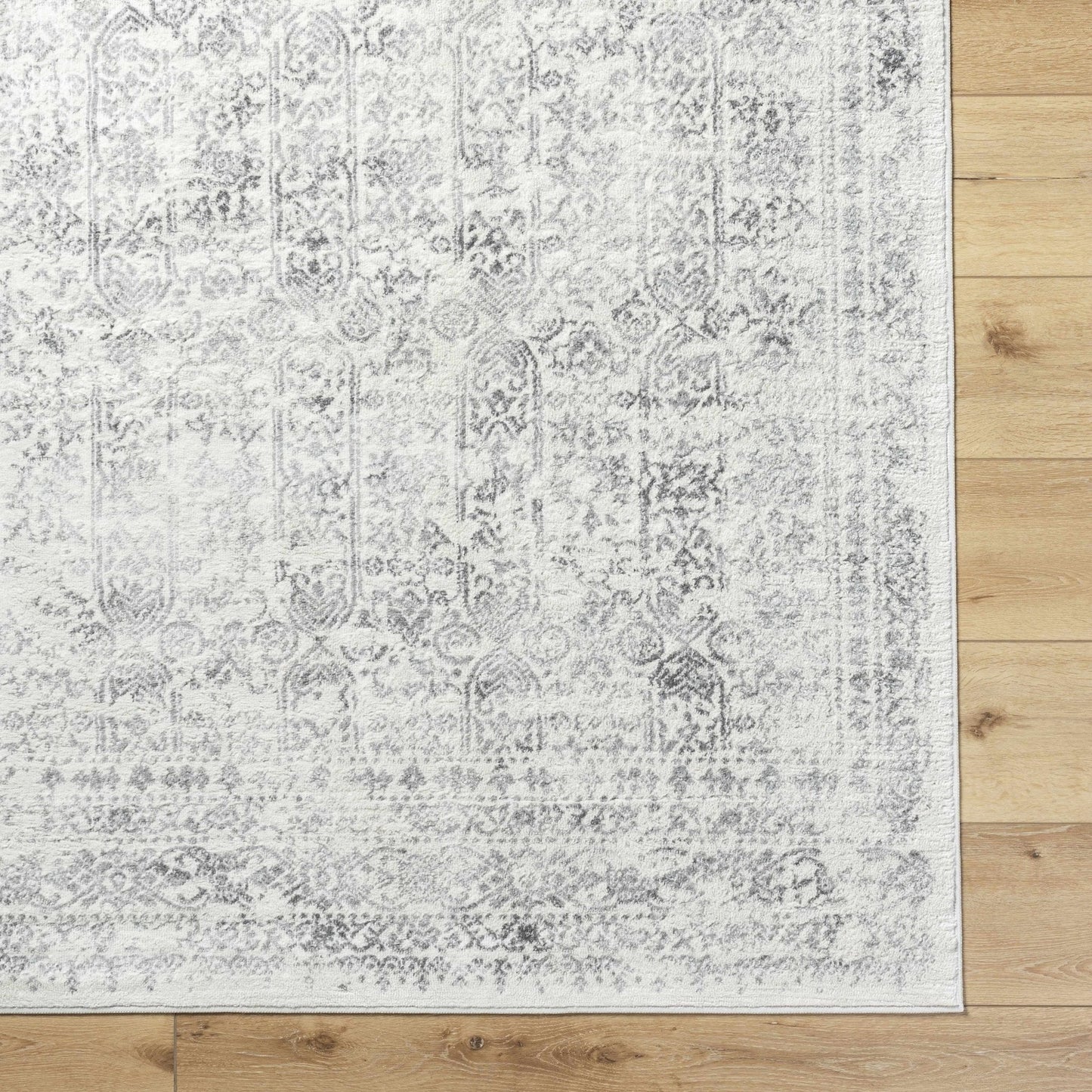 Michie Cream & Greay Area Rug - Traditional Rugs - Quahog Bay Bedding