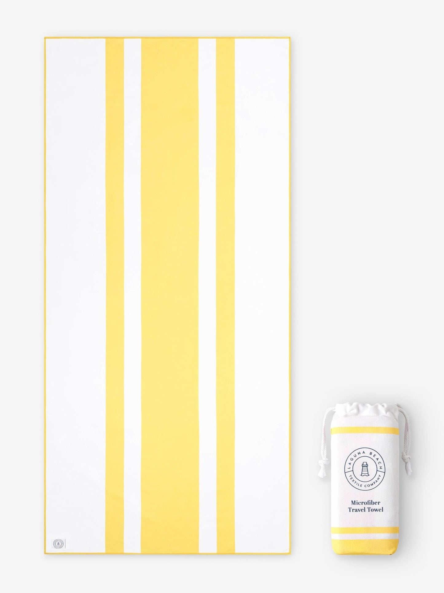 Mojave Yellow Microfiber Beach Towel - Quahog Bay Bedding