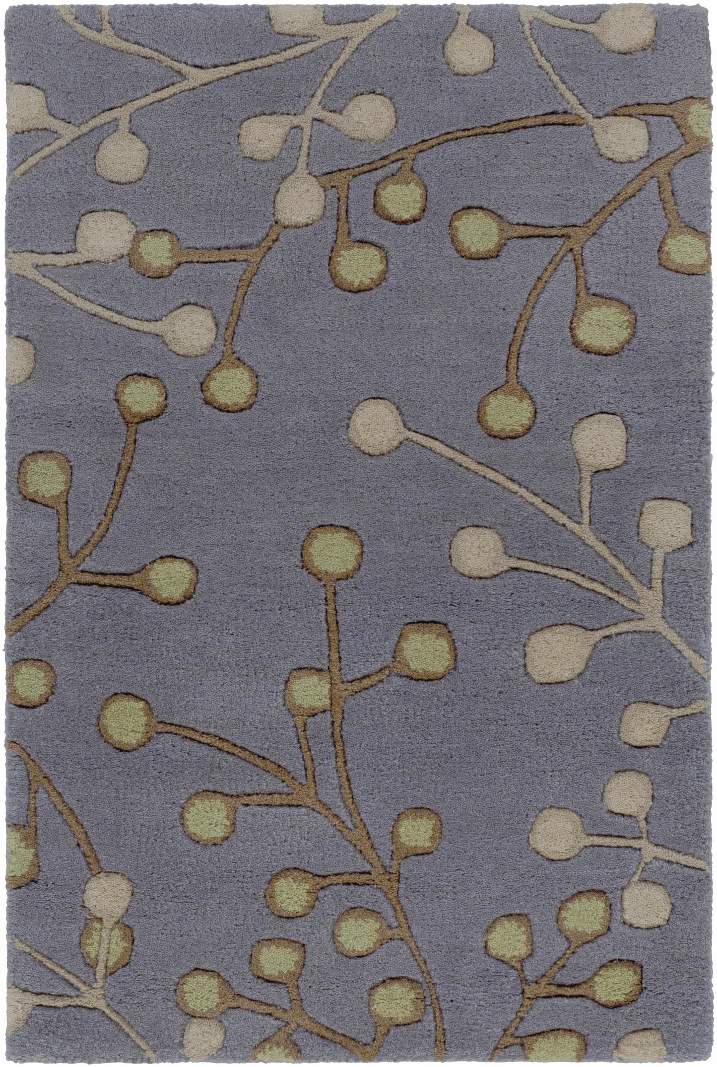 Elsu Brown Beige Wool Rug