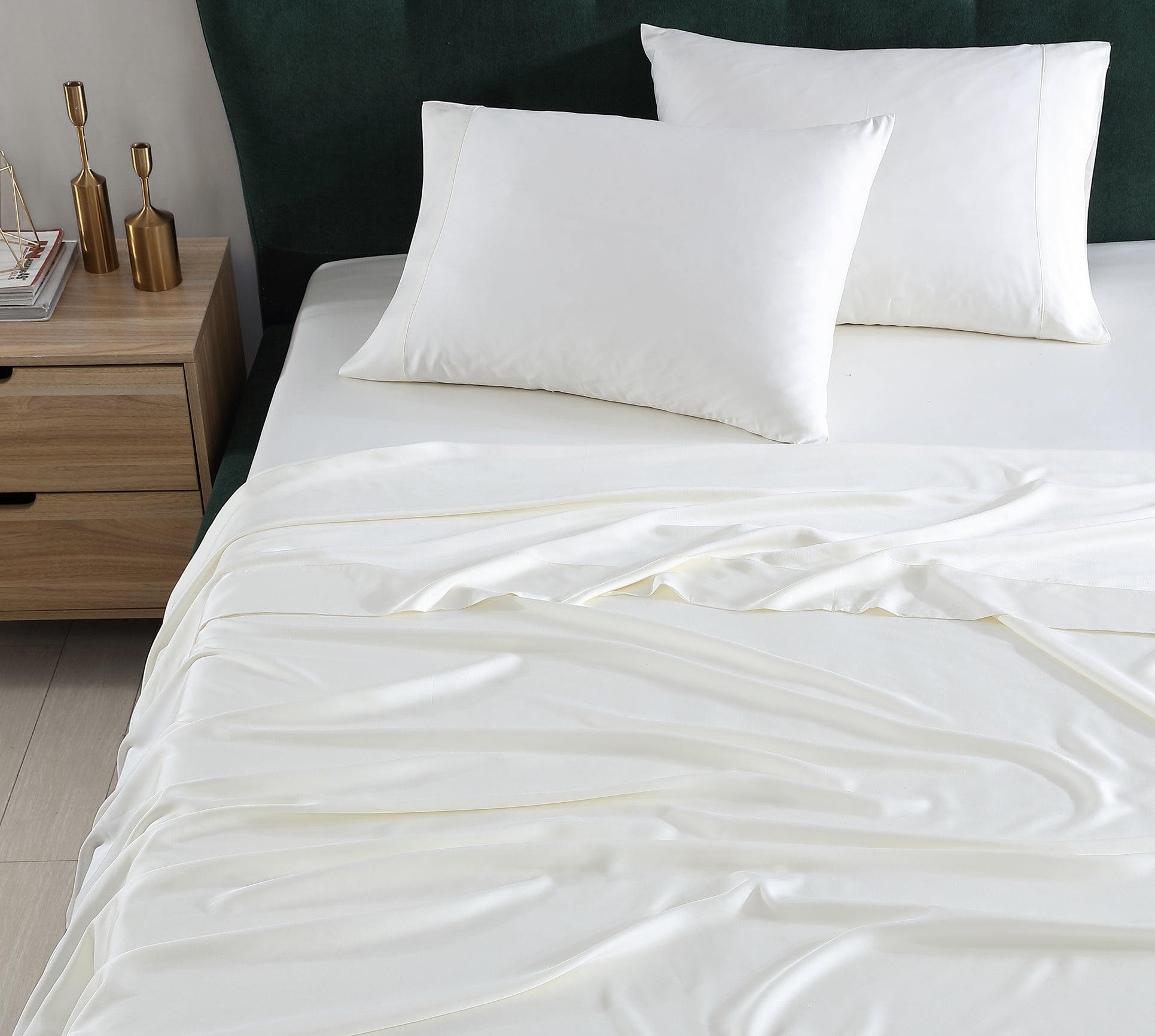 Natural Premium Bamboo Top Sheet - Quahog Bay Bedding