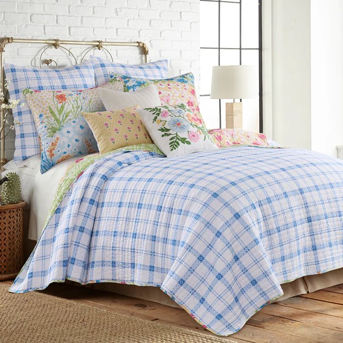 New! Blooming Hillside Quilt Set - Floral Quilt Sets - Quahog Bay Bedding