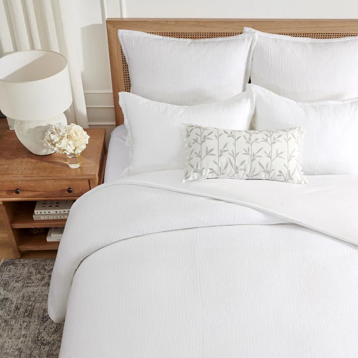 NEW! Luxury Cotton Tencel Silky Comforter Set - Matelassé Comforter Sets - Quahog Bay Bedding
