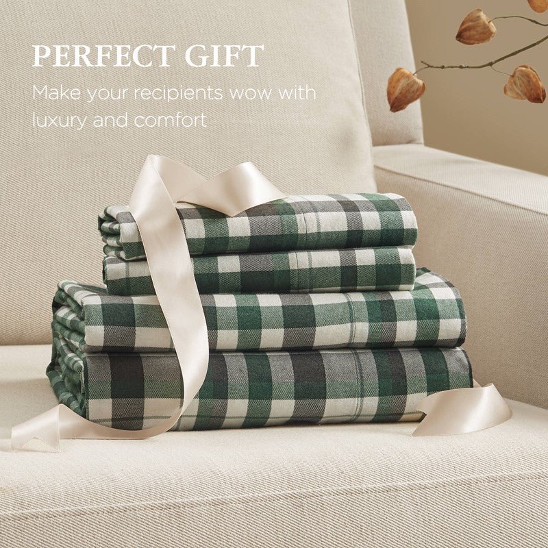 New! Woolrich 100% Cotton Printed Flannel Sheet Set - Finton - Quahog Bay Bedding
