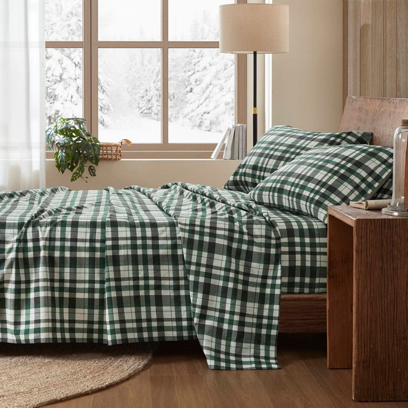 New! Woolrich 100% Cotton Printed Flannel Sheet Set - Finton - Quahog Bay Bedding